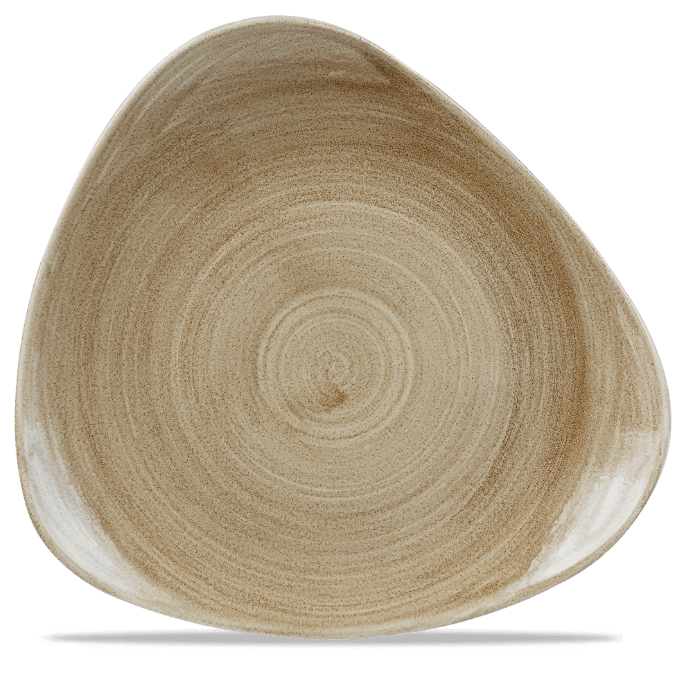 Stonecast Patina Antique Taupe Lotus Plate 12" Box 6