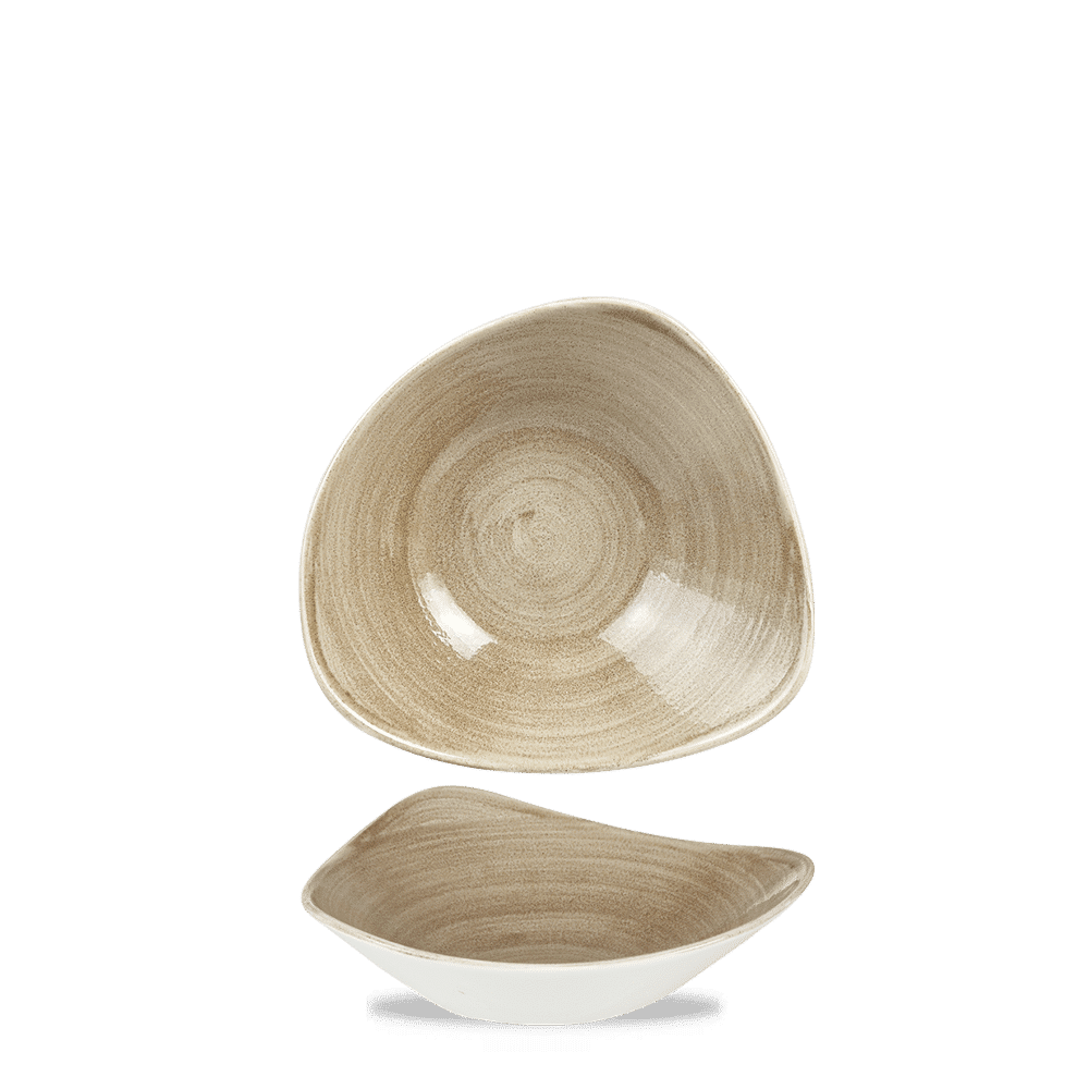 Stonecast Patina Antique Taupe Lotus Bowl 7" Box 12