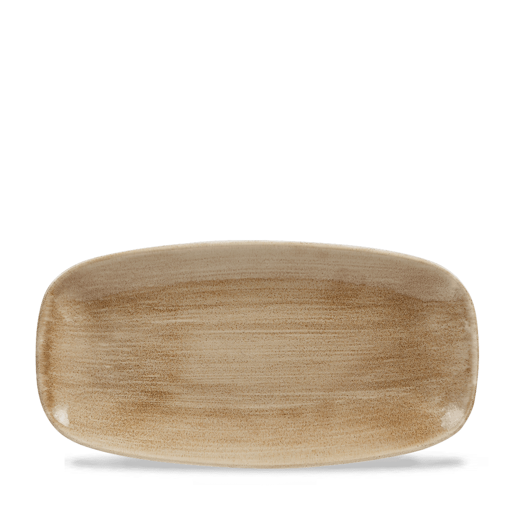 Stonecast Patina Antique Taupe  Chefs Oblong Plate 11 3/4X6" Box 12