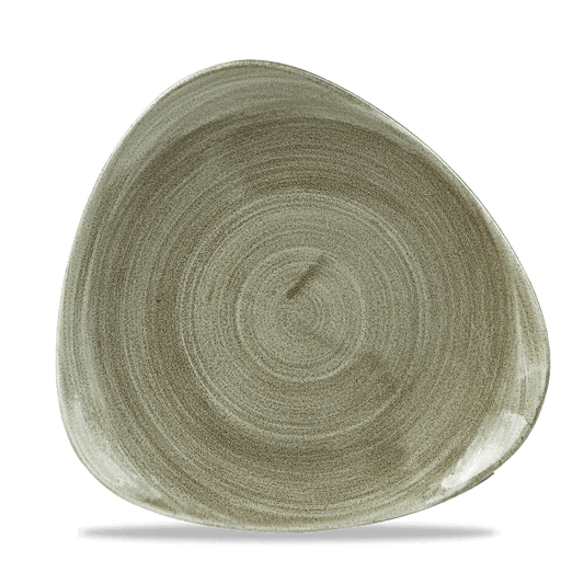 Stonecast Patina Burnished Green Lotus Plate 11 1/4" Box of 12 (3-5 Working Days Delivery)