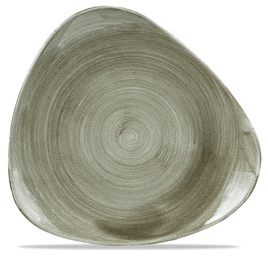 Stonecast Patina Burnished Green Lotus Plate 12" Box of 6 (3-5 Working Days Delivery)