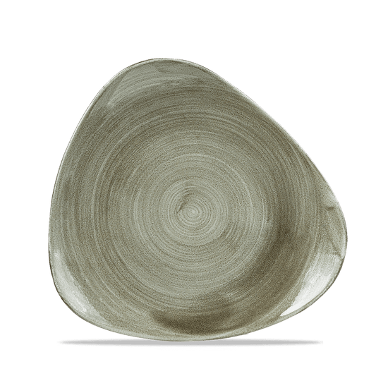 Stonecast Patina Burnished Green Lotus Plate 8" Box of 12 (3-5 Working Days Delivery)