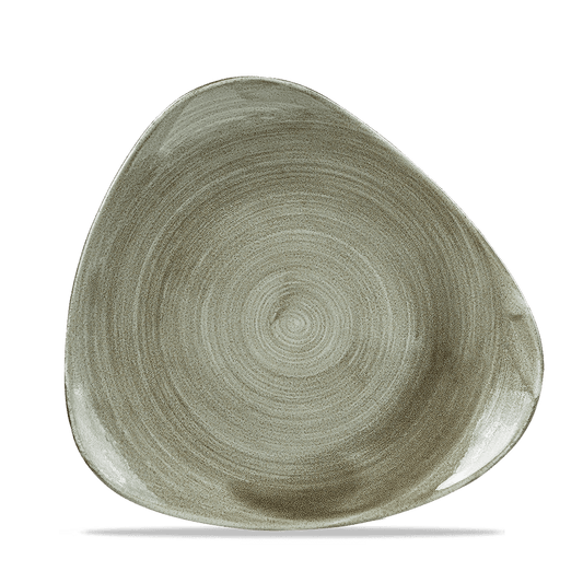 Stonecast Patina Burnished Green Lotus Plate 9 5/8" Box of 12 (3-5 Working Days Delivery)
