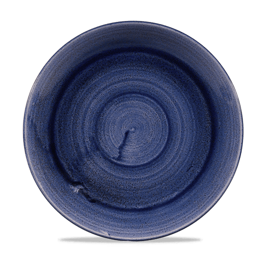 Stonecast Patina Cobalt Blue Evolve Coupe Plate 10.25" Box of 12 (3-5 Working Days Delivery)