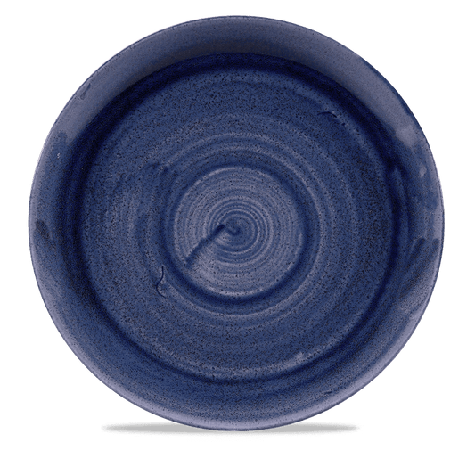 Stonecast Patina Cobalt Blue Evolve Coupe Plate 11.25" Box of 12 (3-5 Working Days Delivery)