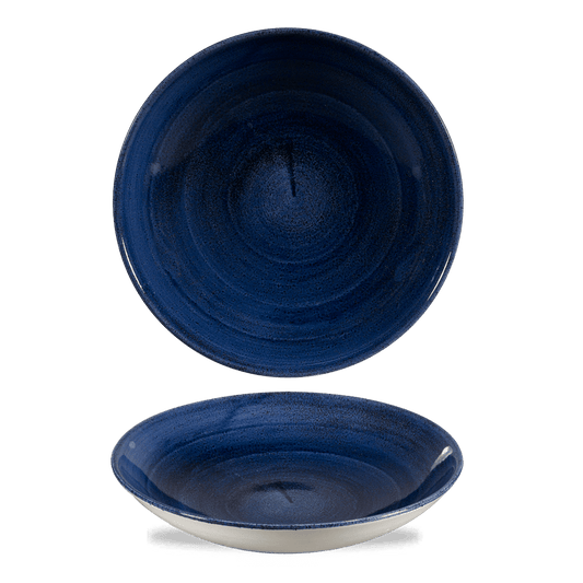 Stonecast Patina Cobalt Blue Evolve Coupe Bowl 9.75" Box of 12 (3-5 Working Days Delivery)