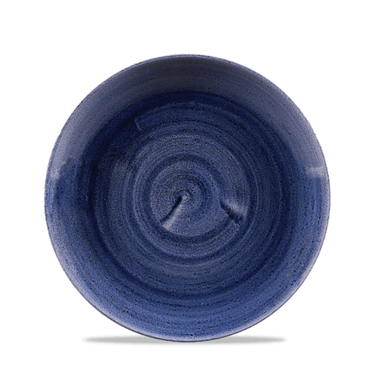 Stonecast Patina Cobalt Blue Evolve Coupe Plate 8.67" Box of 12 (3-5 Working Days Delivery)