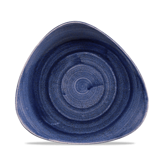 Stonecast Patina Cobalt Blue Lotus Plate 9 5/8" Box of 12 (3-5 Working Days Delivery)