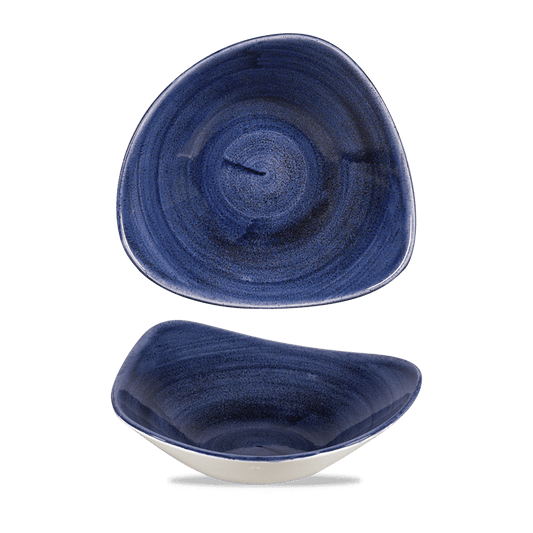 Stonecast Patina Cobalt Blue Lotus Bowl 9.25" Box of 12 (3-5 Working Days Delivery)