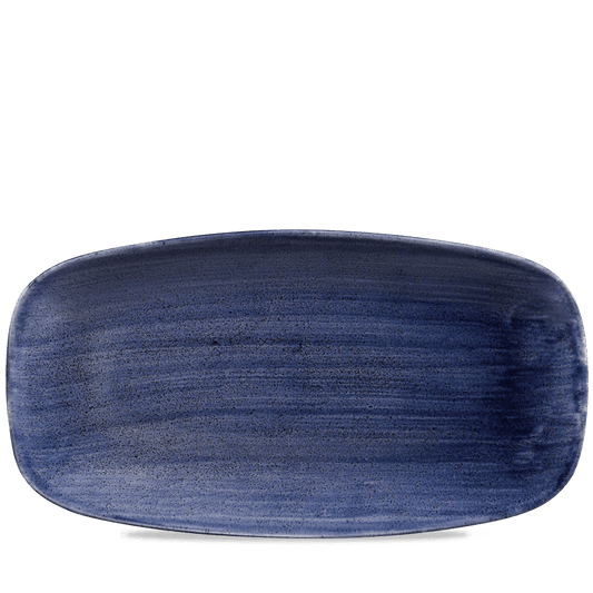 Stonecast Patina Cobalt Blue Chefs Oblong Plate 13 7/8X7 3/8" Box of 6 (3-5 Working Days Delivery)