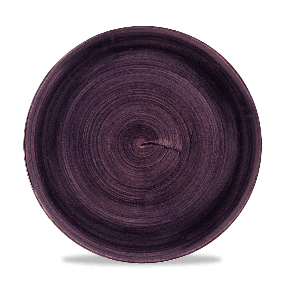 Stonecast Patina Deep Purple Evolve Coupe Plate 10.25" Box 12