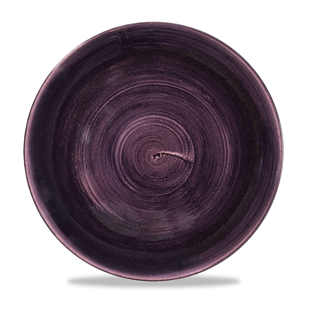 Stonecast Patina Deep Purple Evolve Coupe Plate 11.25" Box 12