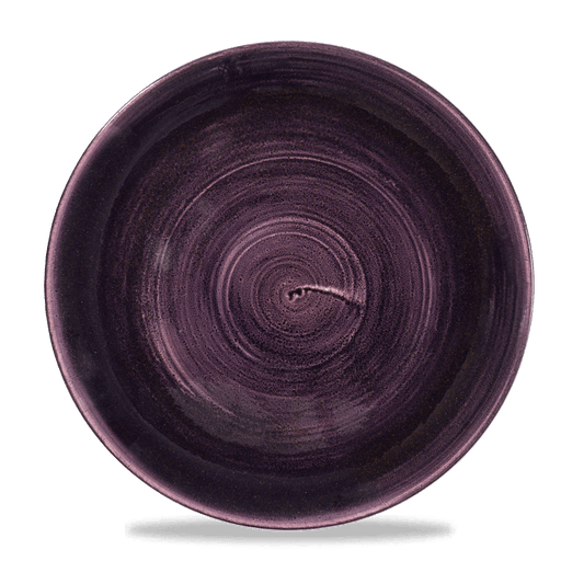 Stonecast Patina Deep Purple Evolve Coupe Plate 11.25" Box of 12 (3-5 Working Days Delivery)