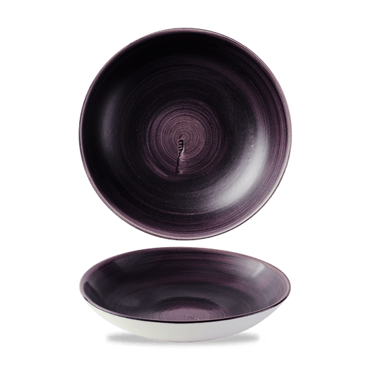 Stonecast Patina Deep Purple Evolve Coupe Bowl 7.25" Box of 12 (3-5 Working Days Delivery)
