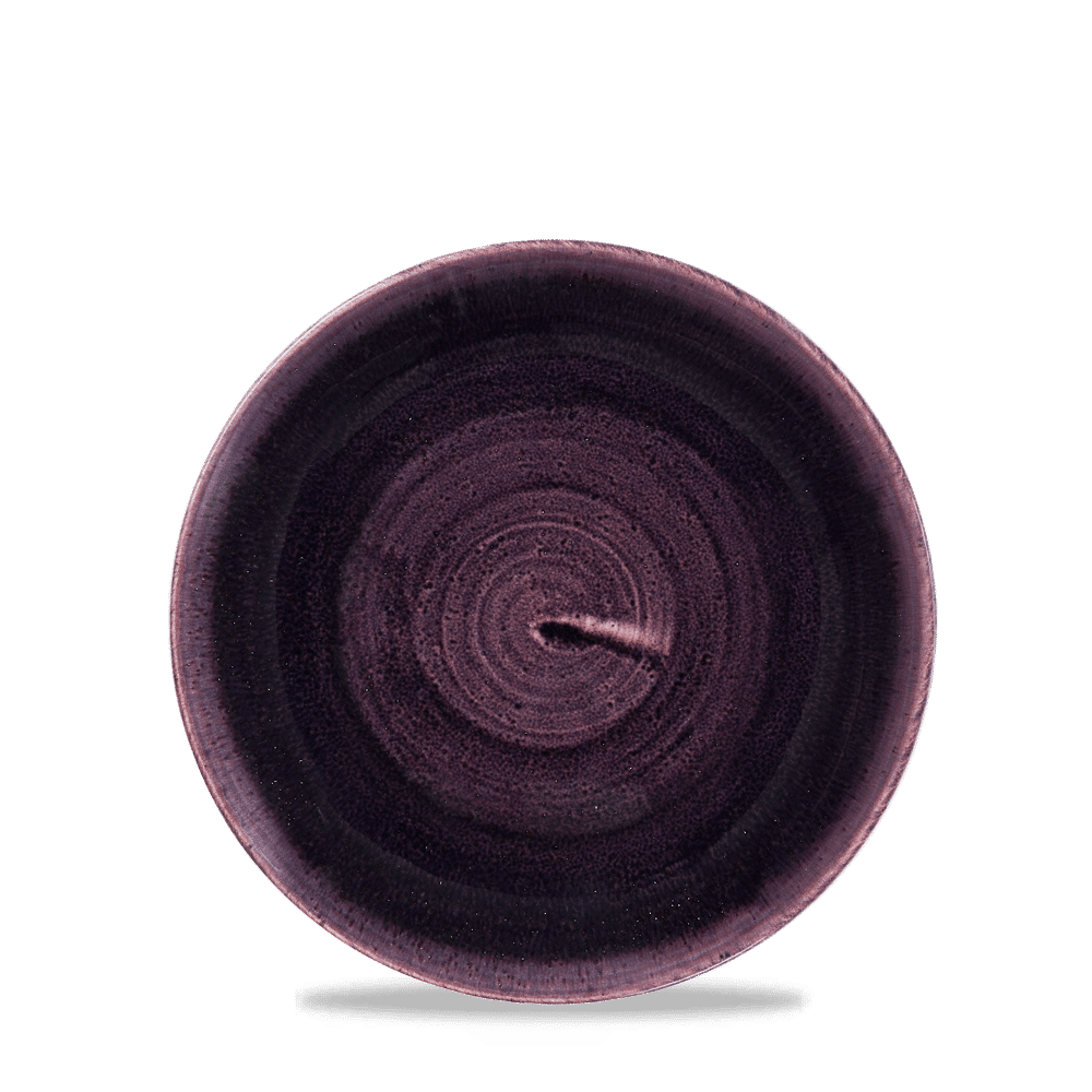 Stonecast Patina Deep Purple Evolve Coupe Plate 6.5" Box 12