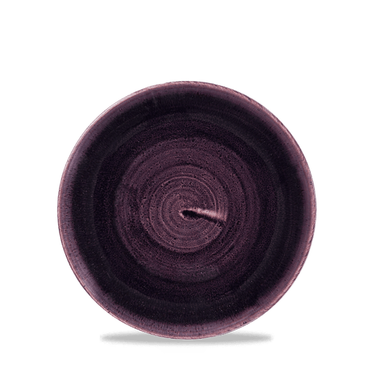 Stonecast Patina Deep Purple Evolve Coupe Plate 6.5" Box of 12 (3-5 Working Days Delivery)