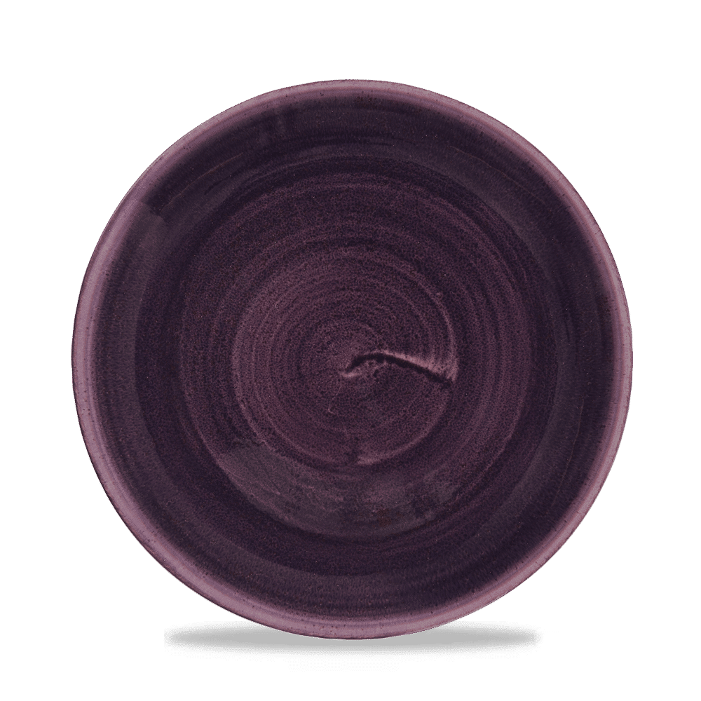 Stonecast Patina Deep Purple Evolve Coupe Plate 8.67" Box 12