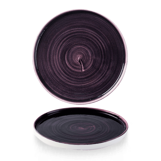 Stonecast Patina Deep Purple Walled Plate 10 2/8" Box of 6 (3-5 Working Days Delivery)