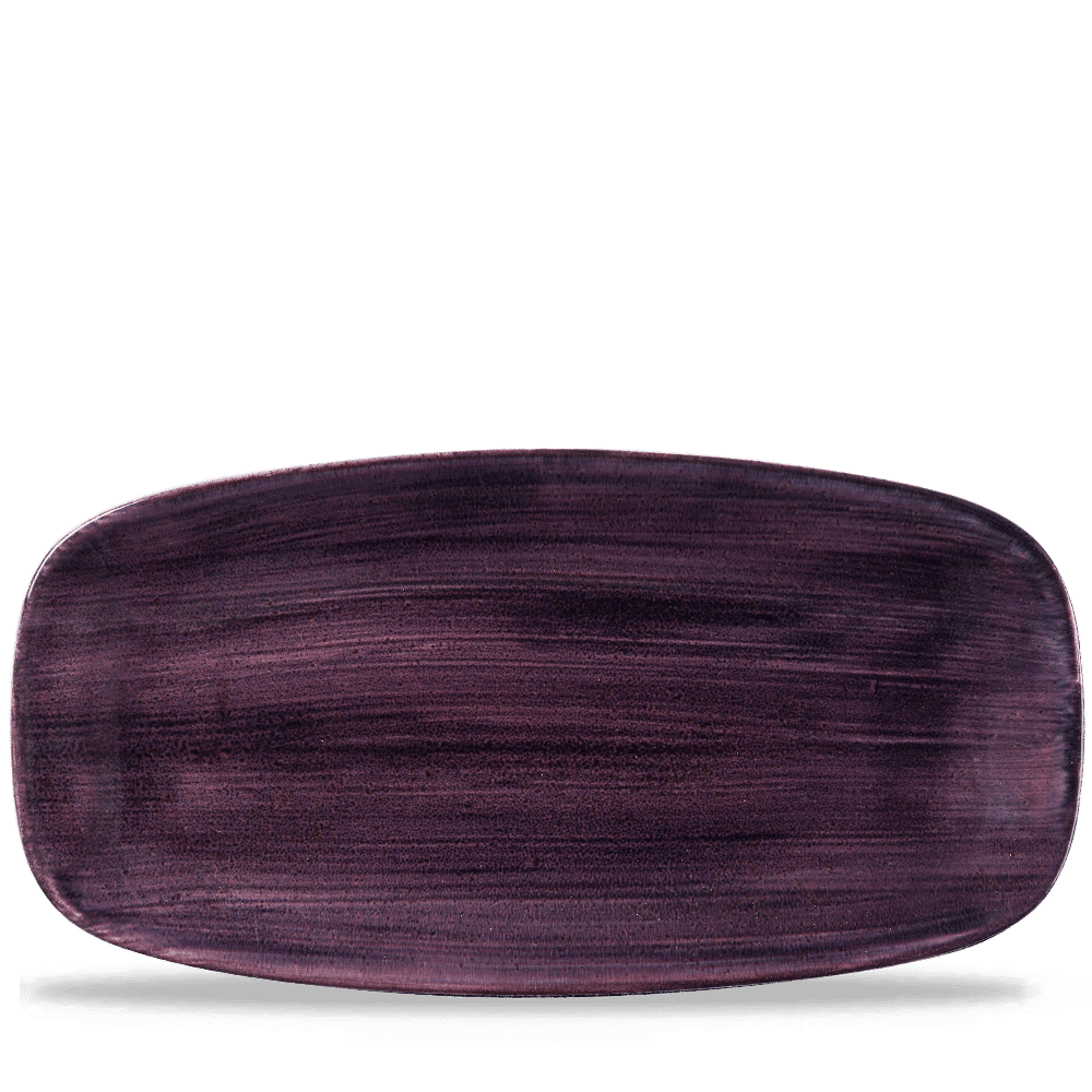 Stonecast Patina Deep Purple  Chefs Oblong Plate 13 7/8X7 3/8" Box 6