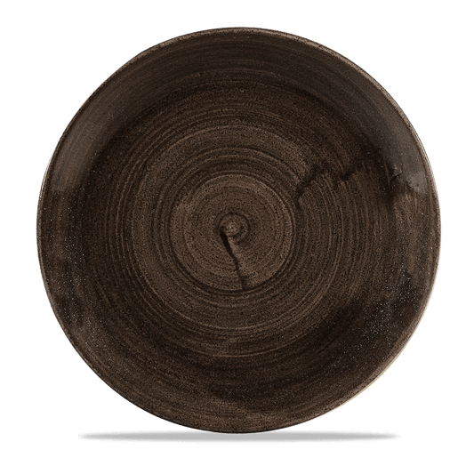 Stonecast Patina Iron Black Evolve Coupe Plate 11.25" Box of 12 (3-5 Working Days Delivery)