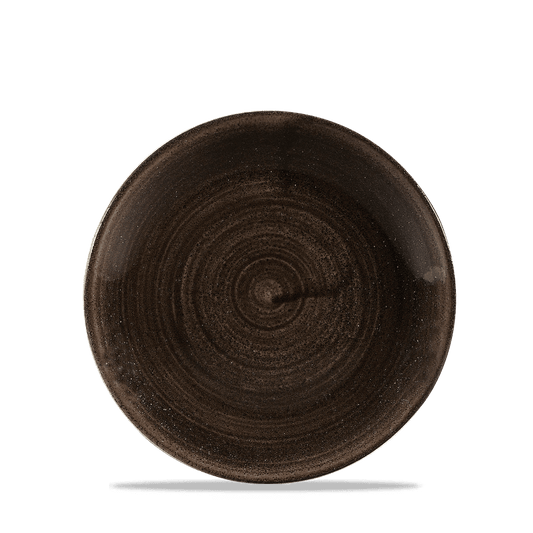 Stonecast Patina Iron Black Evolve Coupe Plate 6.5" Box of 12 (3-5 Working Days Delivery)