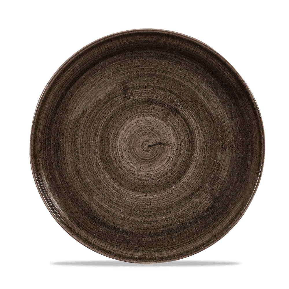 Stonecast Patina Iron Black Evolve Coupe Plate 8.67" Box 12