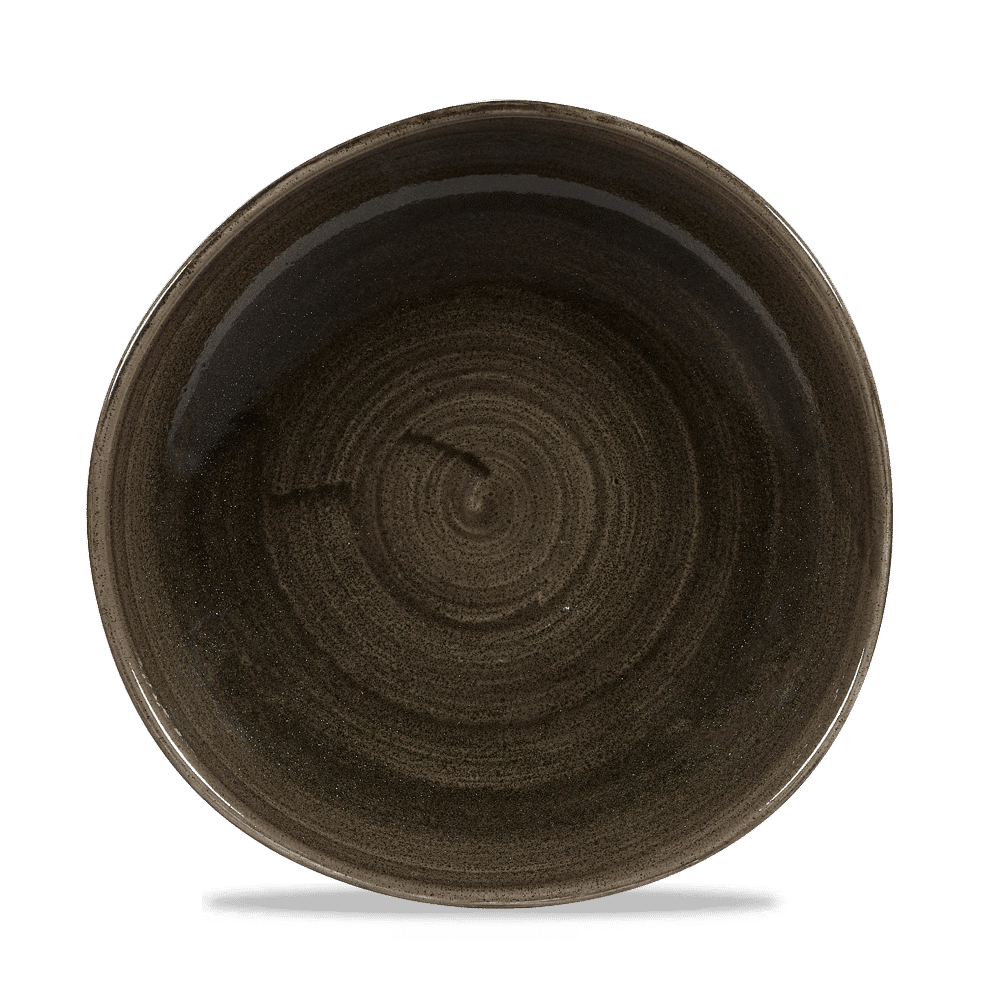Stonecast Patina Iron Black Round Trace Plate 11 1/4" Box 12