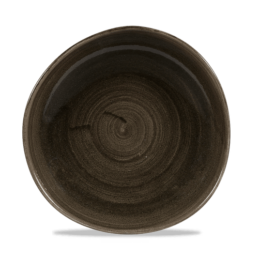 Stonecast Patina Iron Black Round Trace Plate 11 1/4" Box of 12 (3-5 Working Days Delivery)