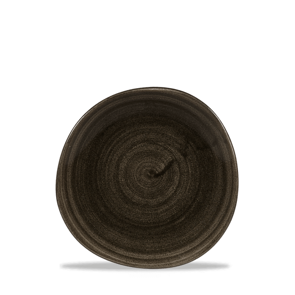 Stonecast Patina Iron Black Round Trace Plate 7 1/4" Box 12