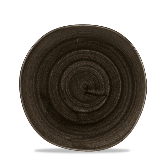 Stonecast Patina Iron Black Round Trace Plate 8 1/4" Box of 12 (3-5 Working Days Delivery)