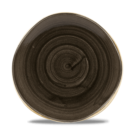 Stonecast Patina Iron Black Round Trace Bowl 9 7/8" Box of 12 (3-5 Working Days Delivery)