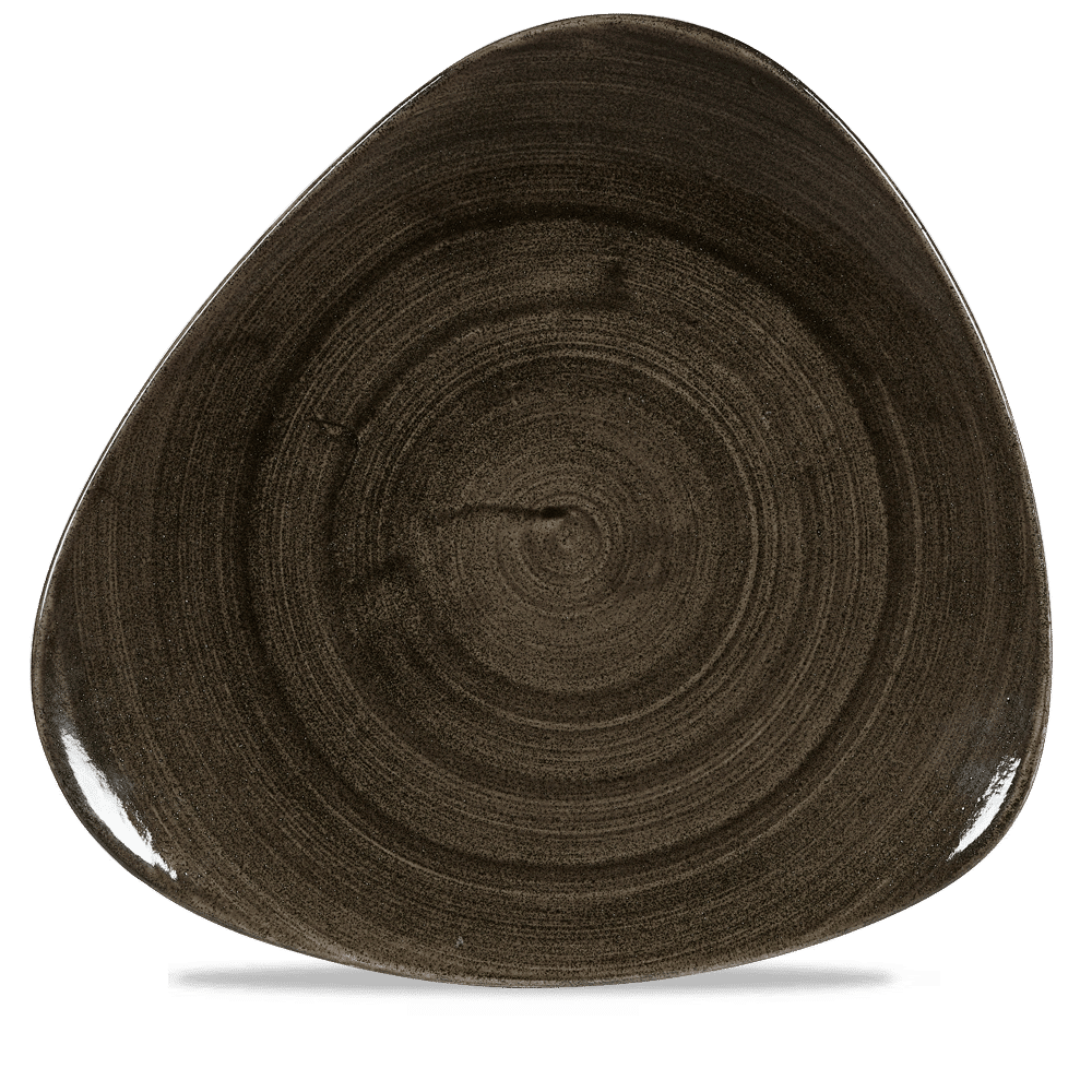 Stonecast Patina Iron Black Lotus Plate 12" Box 6