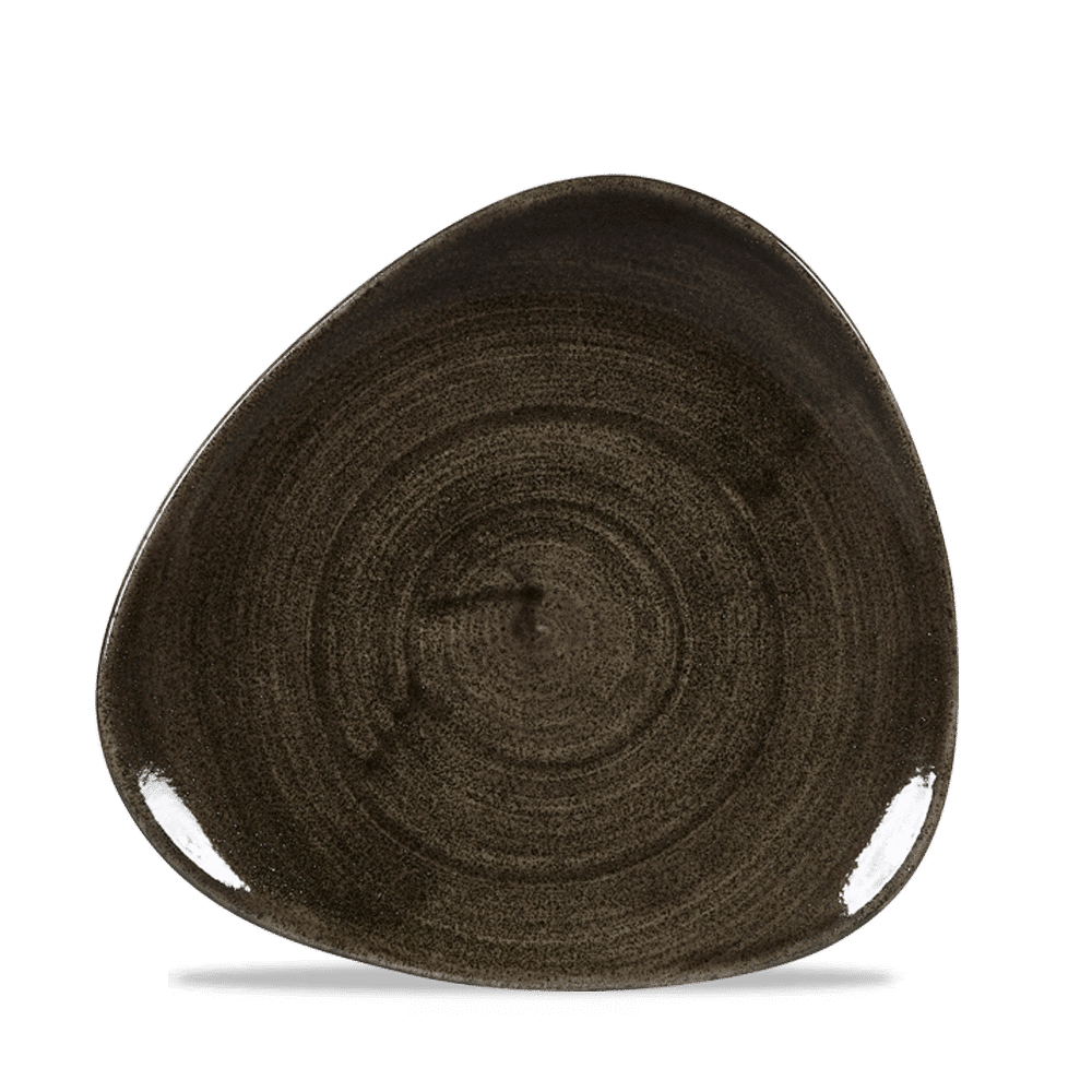 Stonecast Patina Iron Black Lotus Plate 8" Box 12