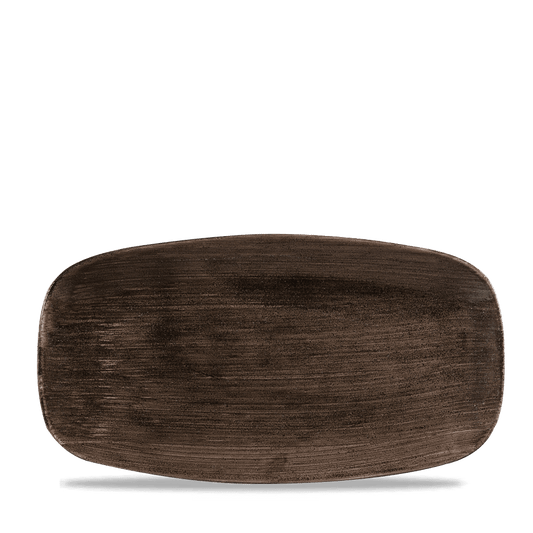 Stonecast Patina Iron Black Chefs Oblong Plate 13 7/8X7 3/8" Box of 6 (3-5 Working Days Delivery)