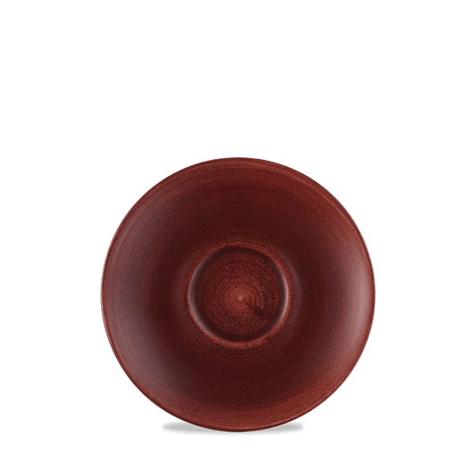 Stonecast Patina Red Rust Cappuccino Saucer 6.25" Box of 12 (3-5 Working Days Delivery)