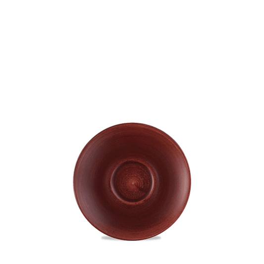 Stonecast Patina Red Rust Espresso Saucer 4.5" Box of 12 (3-5 Working Days Delivery)