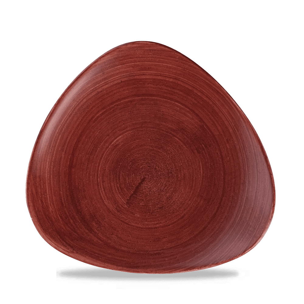 Stonecast Patina Red Rust Lotus Plate 9 5/8" Box 12