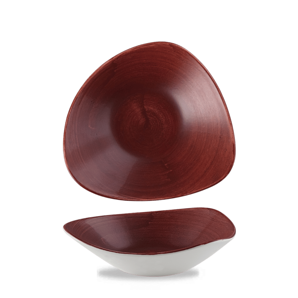 Stonecast Patina Red Rust Lotus Bowl 9.25" Box 12