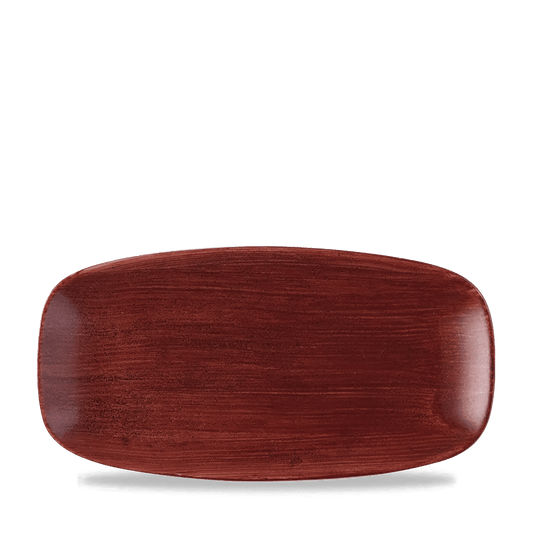 Stonecast Patina Red Rust Chefs Oblong Plate 11 3/4X6" Box of 12 (3-5 Working Days Delivery)