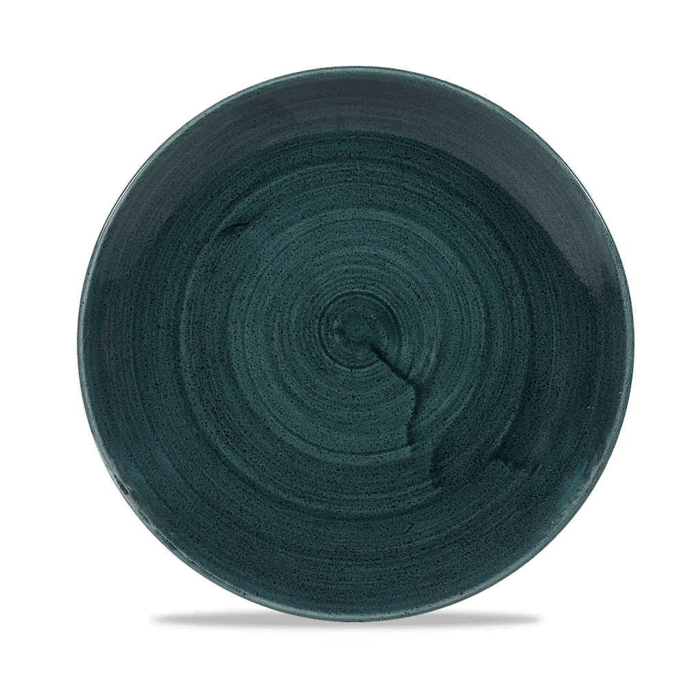 Stonecast Patina Rustic Teal Evolve Coupe Plate 8.67" Box 12