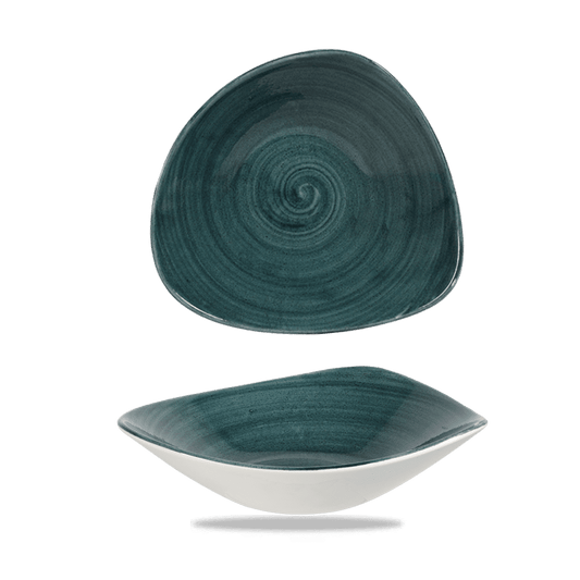 Stonecast Patina Rustic Teal Lotus Bowl 9.25" Box of 12 (3-5 Working Days Delivery)