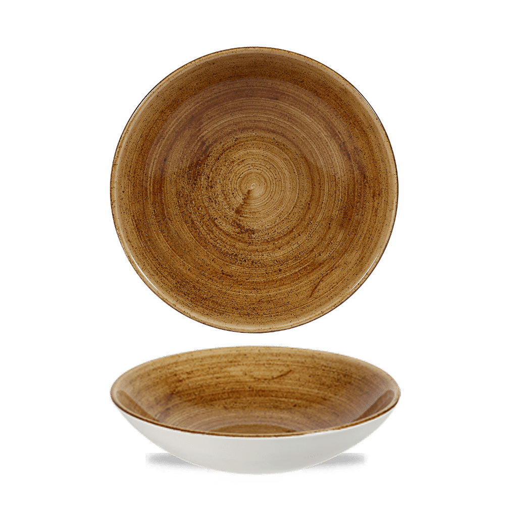 Stonecast Patina Vintage Copper Evolve Coupe Bowl 7.25" Box 12