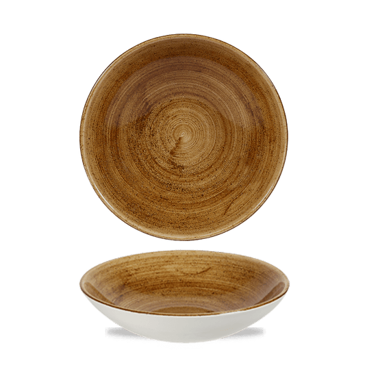 Stonecast Patina Vintage Copper Evolve Coupe Bowl 7.25" Box of 12 (3-5 Working Days Delivery)