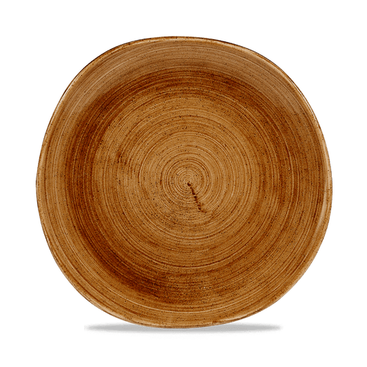 Stonecast Patina Vintage Copper Round Trace Plate 10 3/8" Box of 12 (3-5 Working Days Delivery)