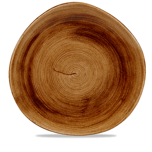 Stonecast Patina Vintage Copper Round Trace Plate 11 1/4" Box of 12 (3-5 Working Days Delivery)