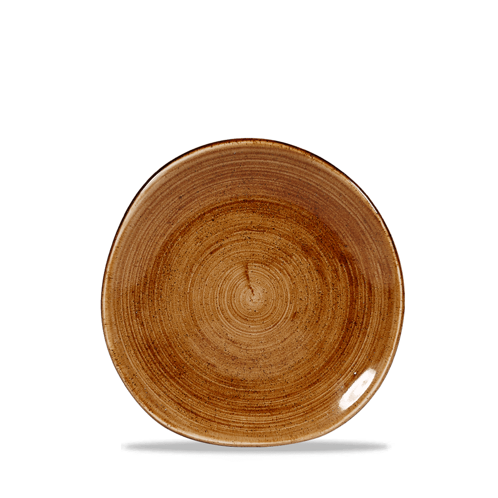 Stonecast Patina Vintage Copper Round Trace Plate 7 1/4" Box 12