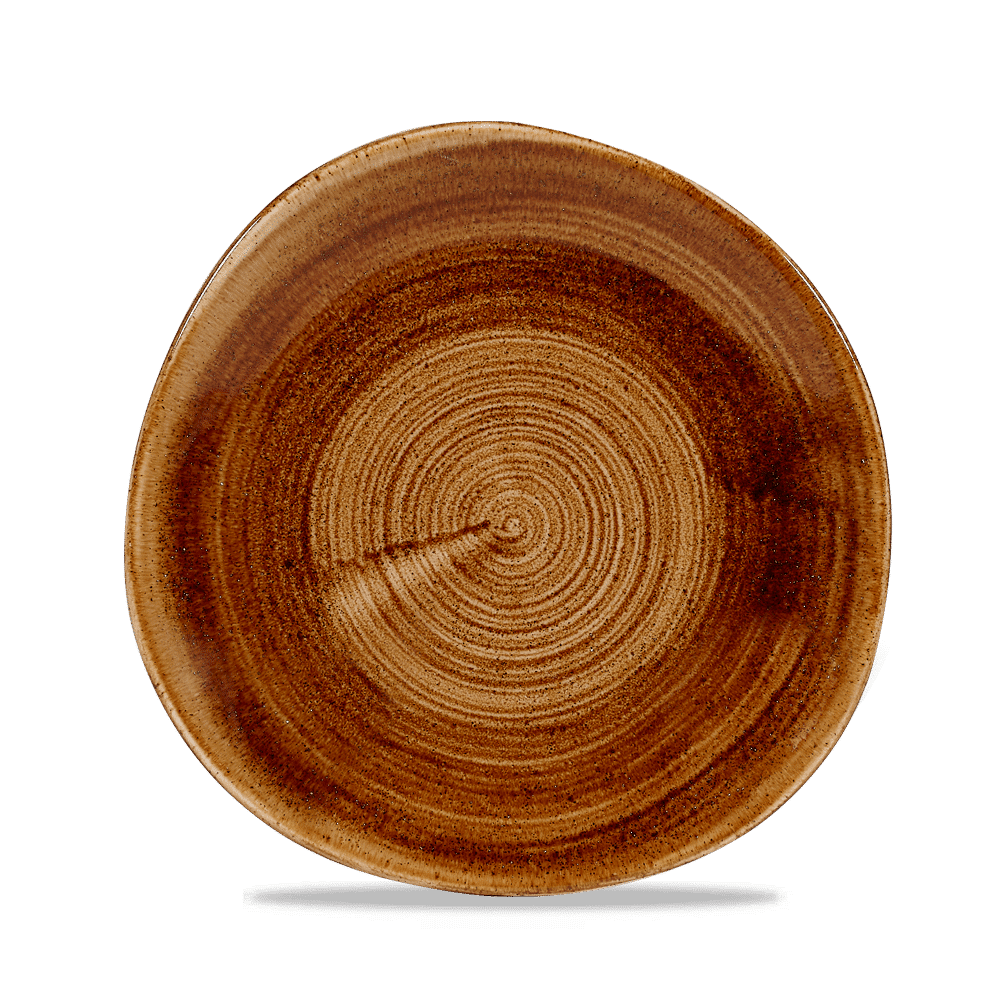 Stonecast Patina Vintage Copper Round Trace Plate 8 1/4" Box 12