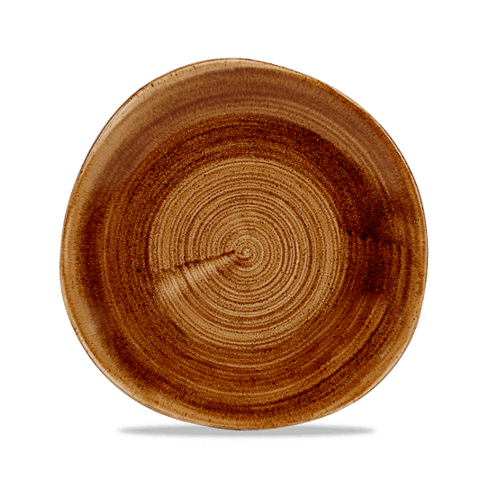 Stonecast Patina Vintage Copper Round Trace Plate 8 1/4" Box of 12 (3-5 Working Days Delivery)