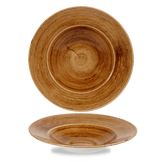 Stonecast Patina Vintage Copper Profile Wide Rim Bowl Large 11" Box of 12 (3-5 Working Days Delivery)
