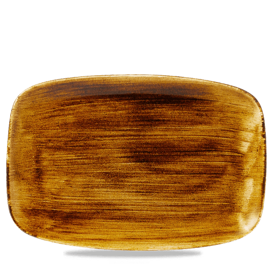 Stonecast Patina Vintage Copper Oblong Chefs Plate 13 1/2" X 9 1/4" Box of 6 (3-5 Working Days Delivery)